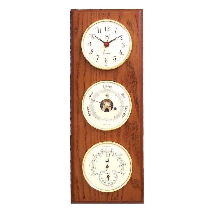 BeyBerk International – wholesale Väggklocka – Kvarts klocka, barometer och termometer med hygrometer1
