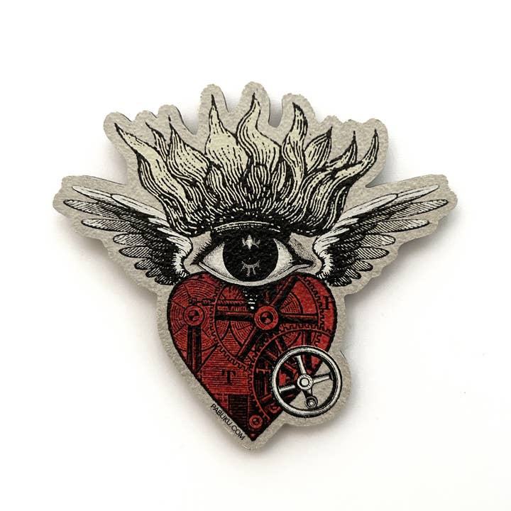 Flamingheart | Aimant pour la vente par Pabuku