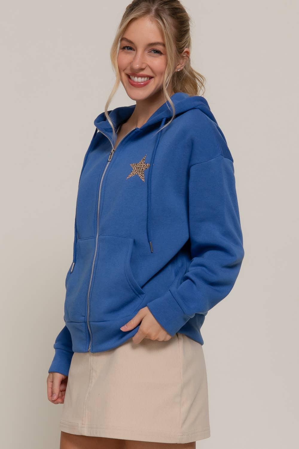 Active Basic | Active USA - Wholesale Hoodie - Women's - Long Sleeve Front & back Print Zip-Up Hoodie Jacket7