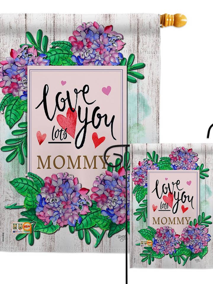 Drapeau de fête des mères Love You Lots pour la vente par Two Group Flag Co