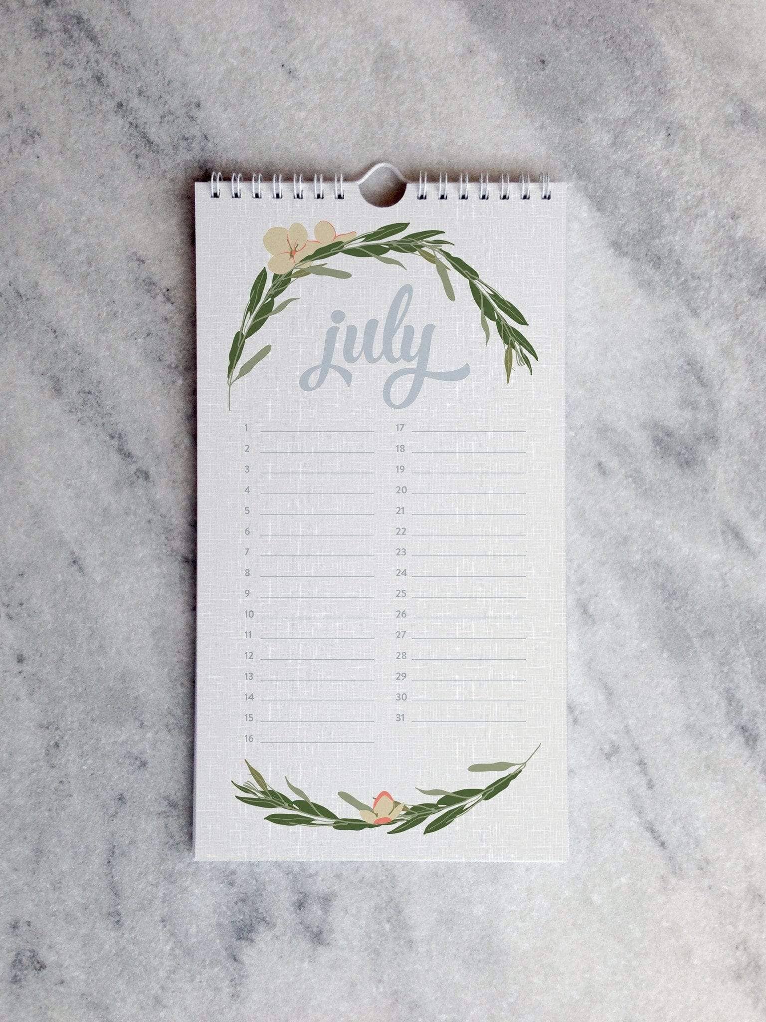 Favorite Story - Wholesale Calendar - Celebration Calendar, Wildflower3