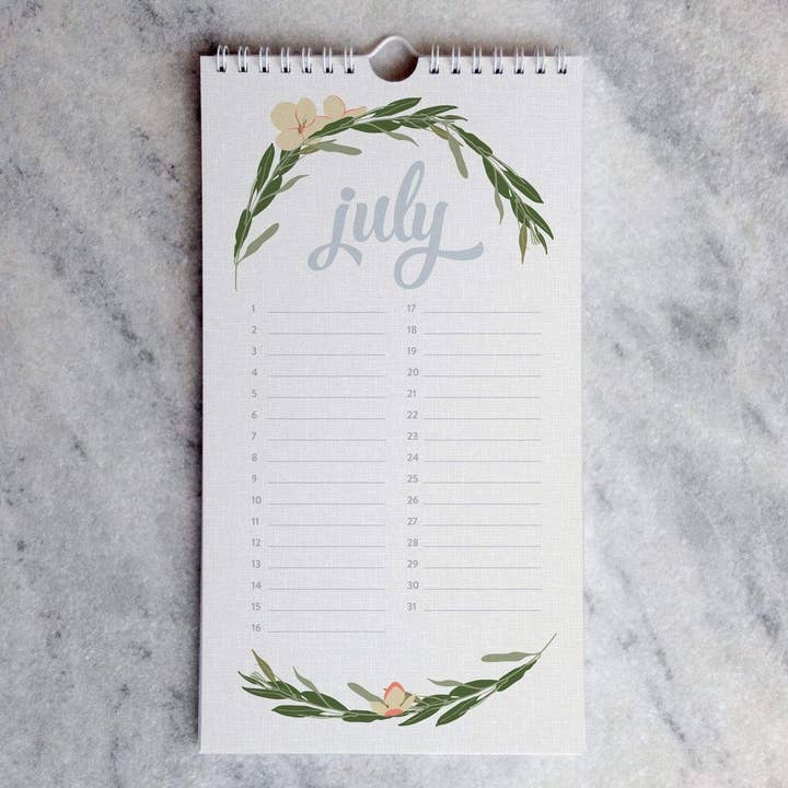Favorite Story - Wholesale Calendar - Celebration Calendar, Wildflower3