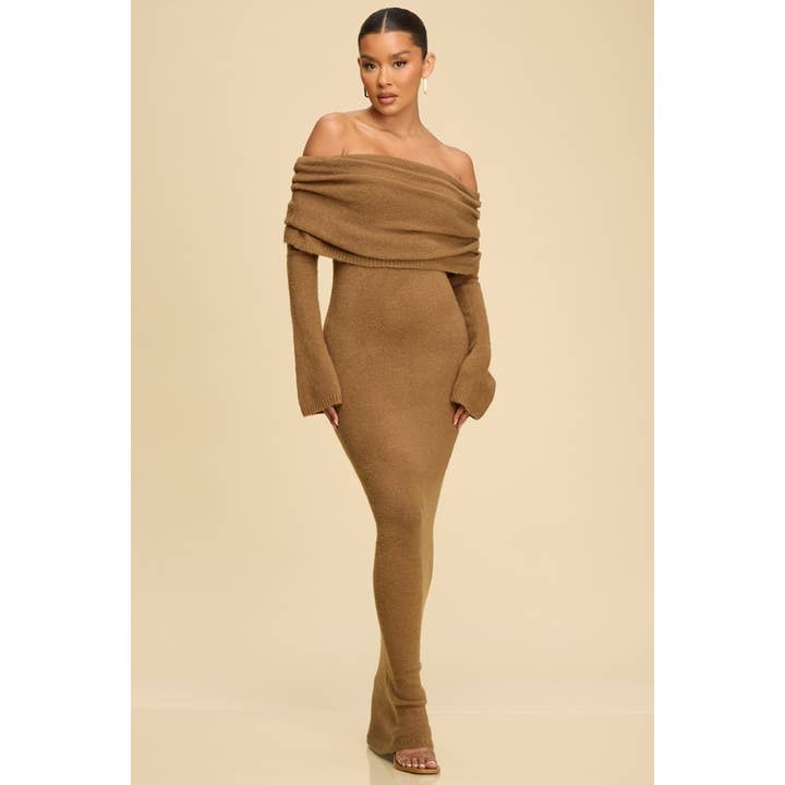 OFF/S WOOL KNIT DRESS for wholesale by Luxxel