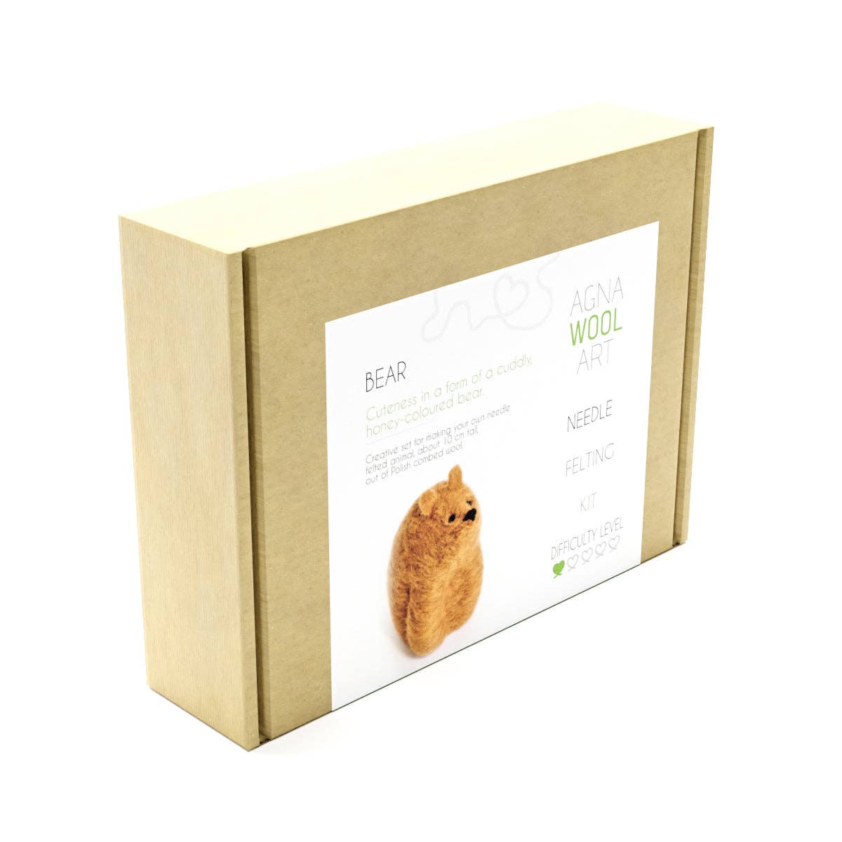 Benzie Design - Wholesale DIY Craft Kit - Bear, Needle Felting Kit5