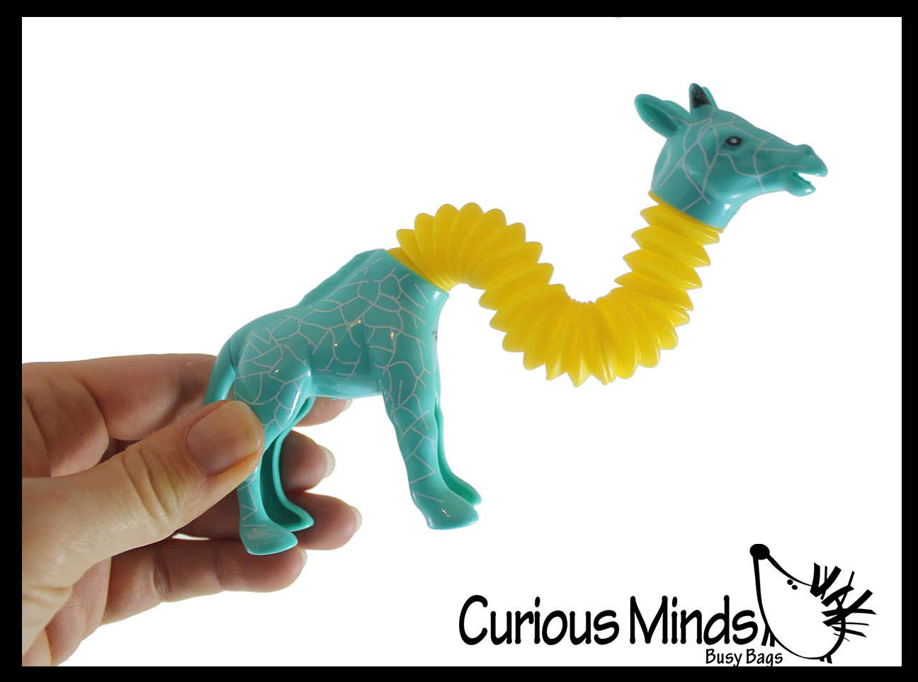 Curious Minds Toys - Wholesale Fidget Toy - Kids - 1 Cute Giraffe Neck Pull and Pop Snap Animal Expanding Flexi4