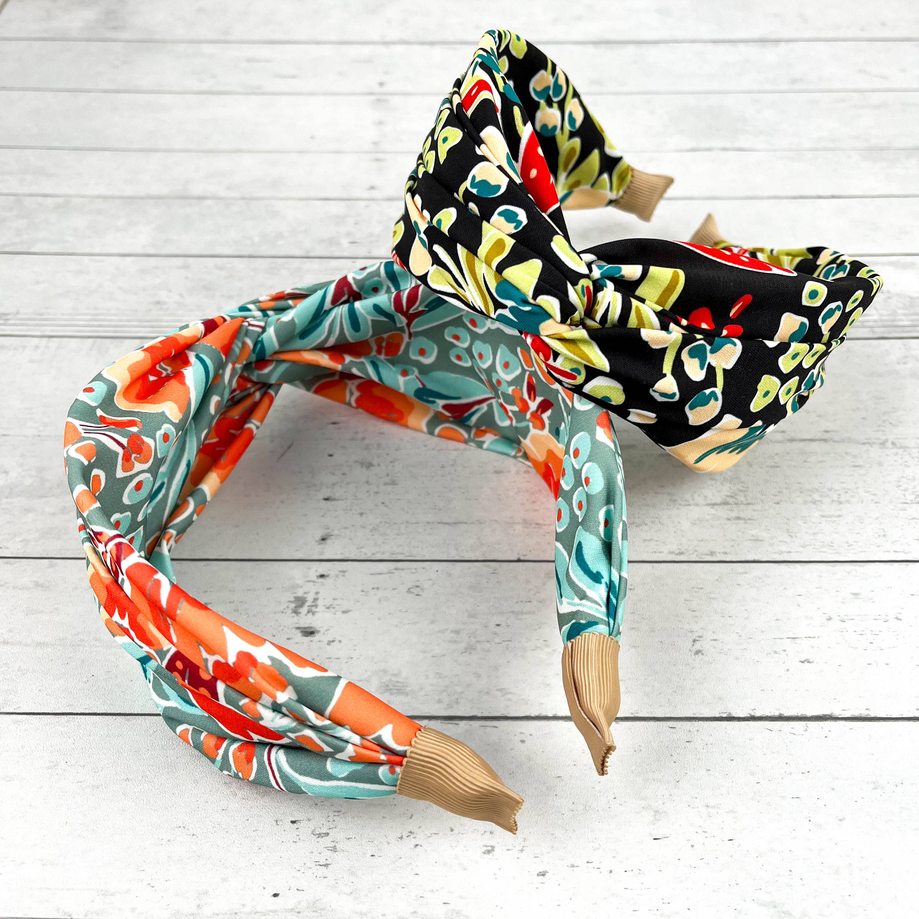 SoapElenGlen - Vente Bandeau – femme - Bandeau noué en chiffon vintage à fleurs9