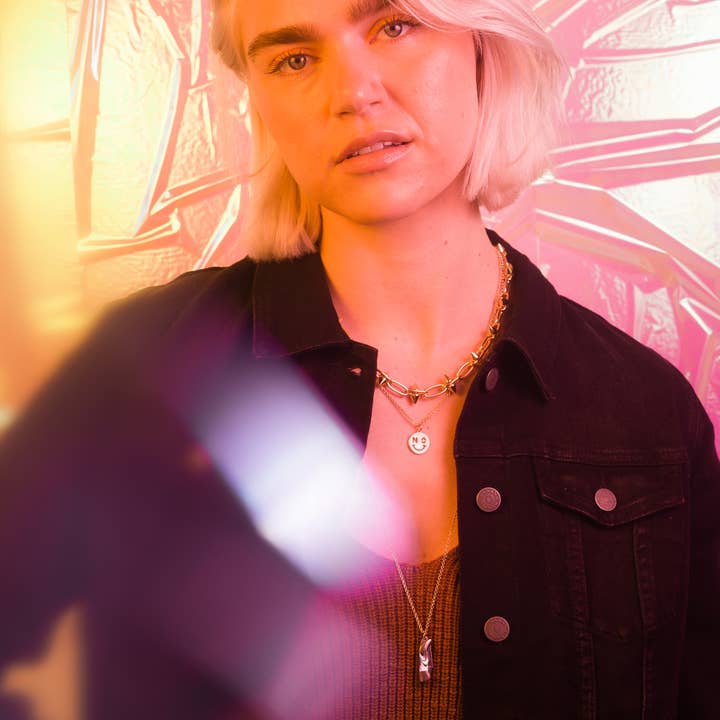 Larissa Loden - Wholesale Pendant/Charm Necklace - Judith Gold or Silver Abalone Utility Safety Necklace6