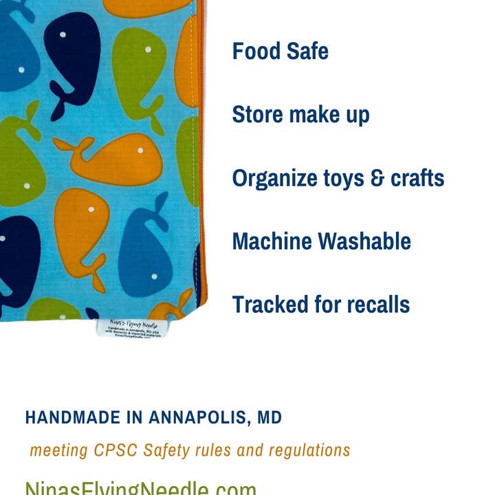 Nina's Flying Needle - Wholesale Lunch Bag/Box - Kids - Sandwich Sized Reusable Zippered Bag Trains1