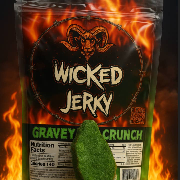 Wicked Jerky Kirkegårdsknas for engroshandel hos Fizz and Sweets Wholesale