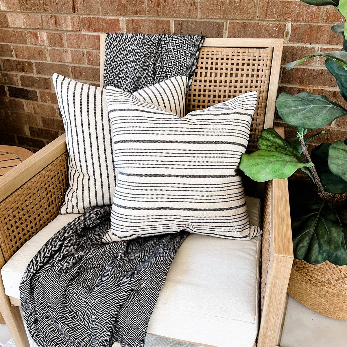 Cotton & Crate - Vente Housse de coussin - Housse de coussin Claire 18x18 pouces2