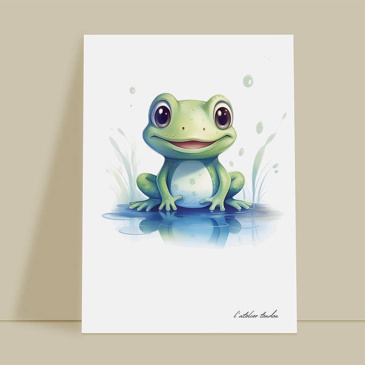 Muurdecoratie voor babykamer met kikker - maritiem thema voor wholesale door L'atelier Toudou