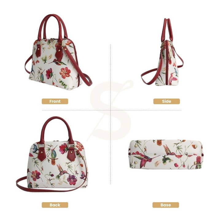 SignareArt - Vente Sac à main avec poignée sur le dessus – femme - CONV-HUMM | Sac à main convertible à poignée supérieure Hummingbird3