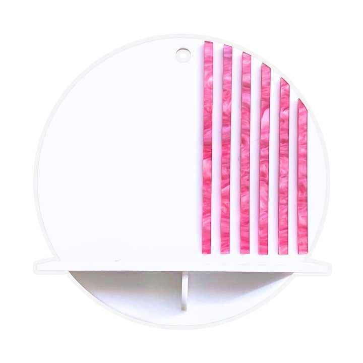 Mensola a Strisce – Scaffale Scultoreo in Acrilico Colorato e Stravagante per la vendita all'ingrosso da parte di MirrorPop