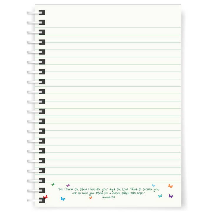 Just Cards Direct - Vendita all'ingrosso Quaderni - I know the Plans - Taccuino cristiano con copertina morbida in formato A55