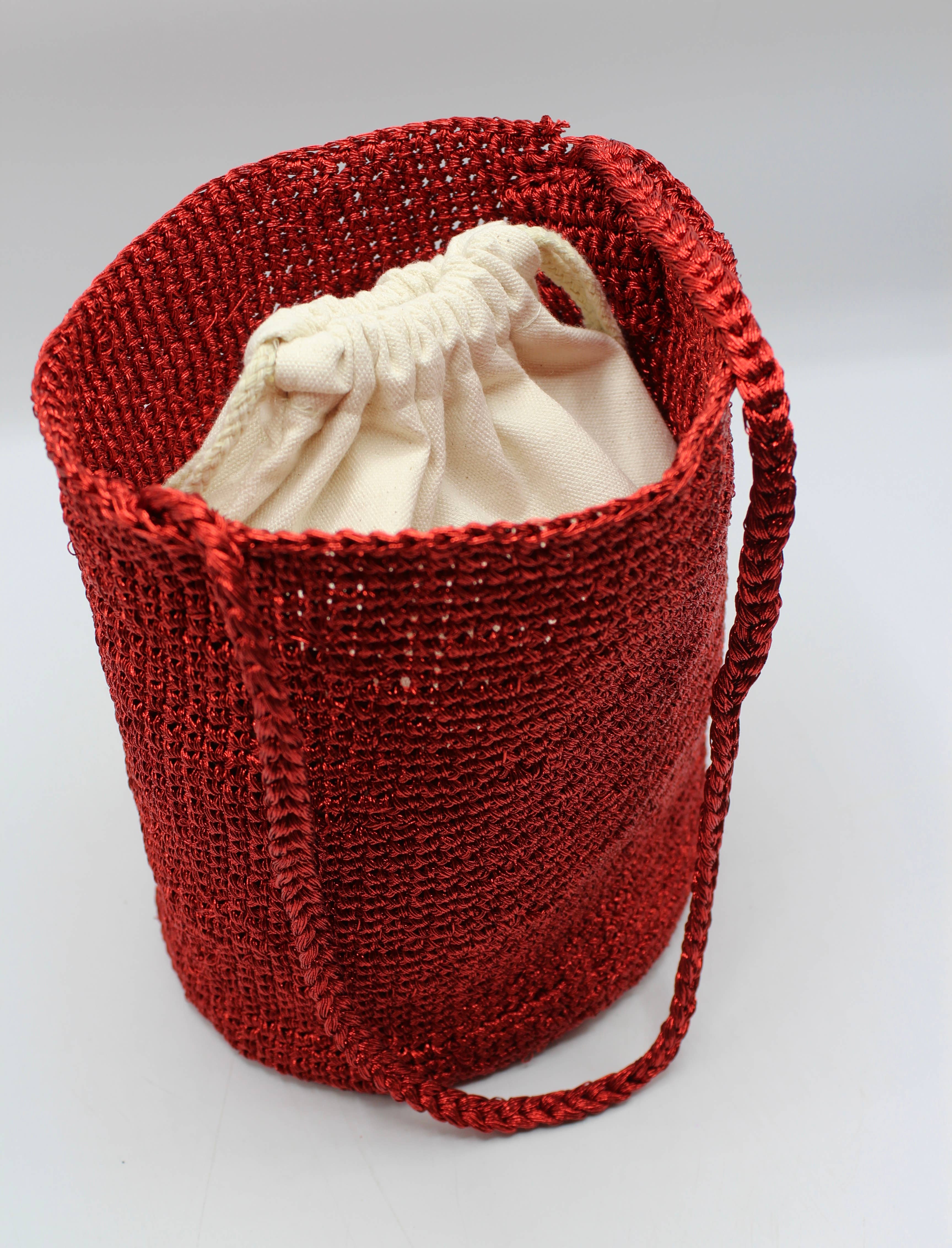 Sook Stainable - Wholesale Tote Bag - Women's - Knitting Braid Handle Basket Shape Bag5