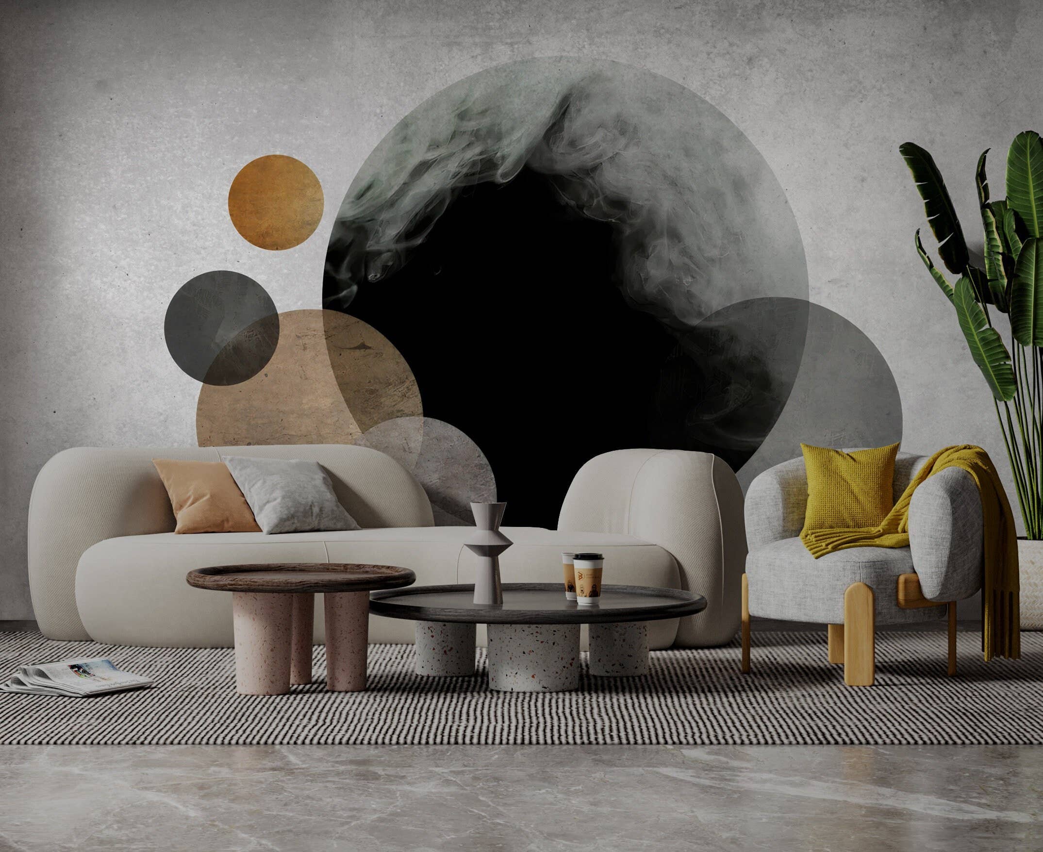 Muravie Wallposter - Vente Papier peint - Papier peint Art déco style bohème, autocollant bohème coloré0