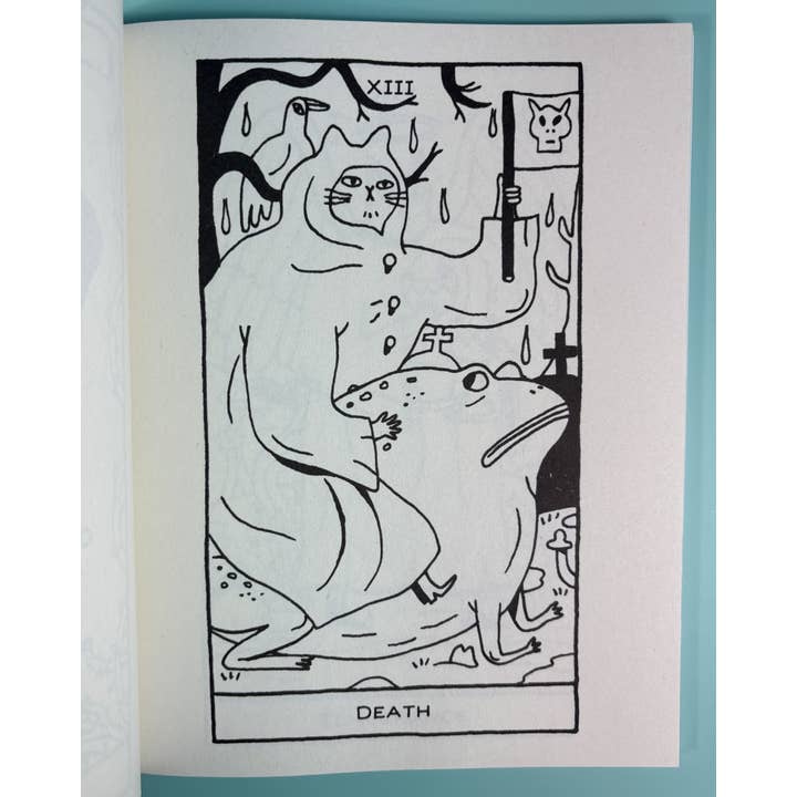 Microcosm Publishing & Distribution - Wholesale Coloring & Activity Book - Adult - Magickal Cats Tarot Coloring Book3