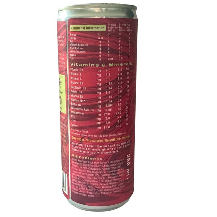 NOOX Power – wholesale Sports/energy drink – NOOX REVIVE RASPBERRY & LEMONADE -Case of 124