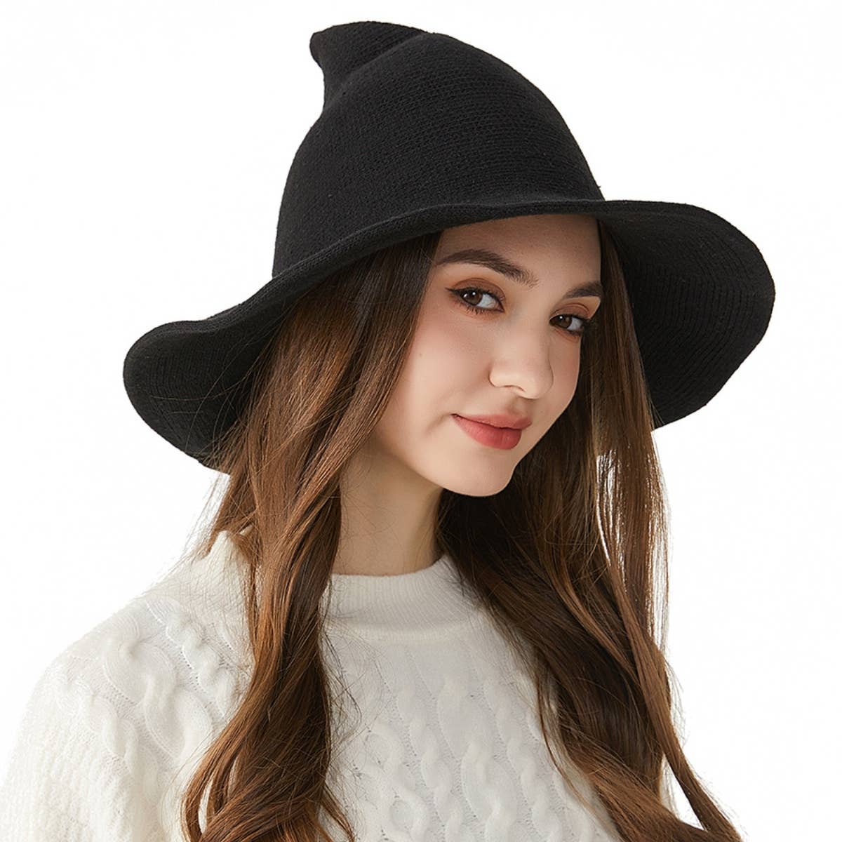 NINEXIS - Wholesale Hat Accessory - Women's - CWAH2206_WINTER FASHION HALLOWEEN WOOL WITCH HAT8