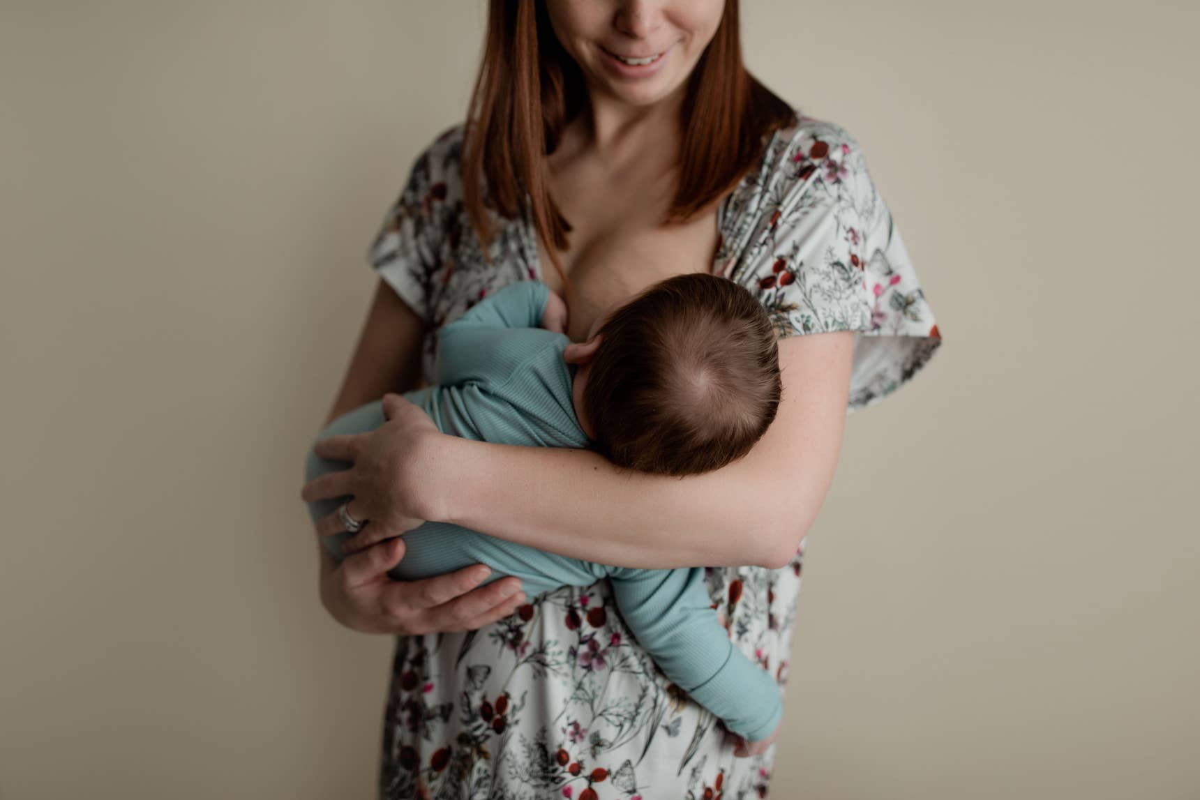 Three Little Tots - Wholesale Dress - Maternity - Floral Mommy Labor and Delivery/ Nursing Gown26