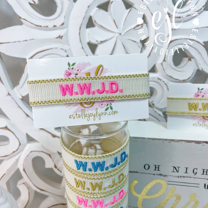 EstelleJoyLynn, LLC - Wholesale Woven/Braided Bracelet - WWJD Bracelet / Religious Tassel Bracelet / WWJD