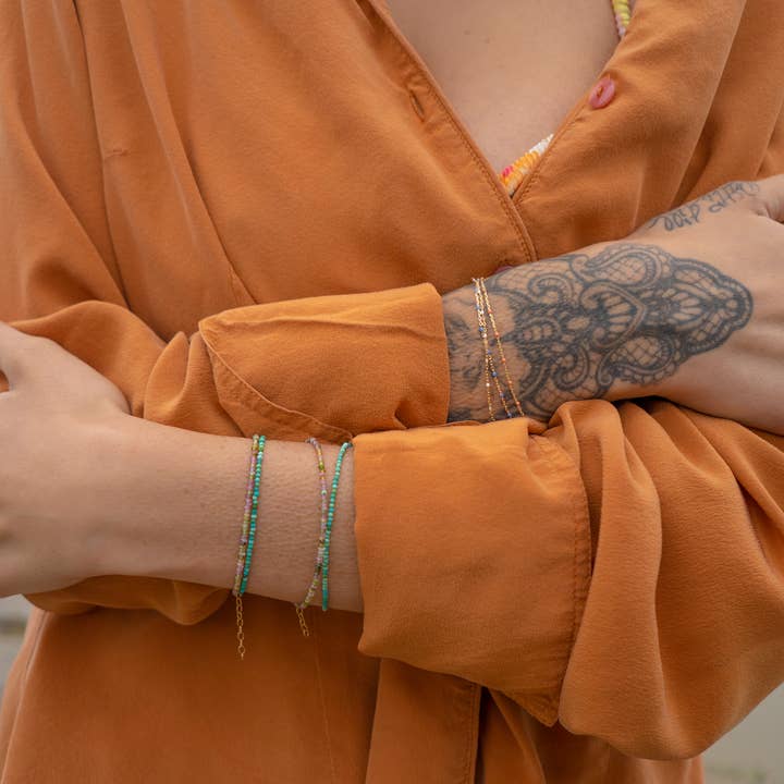 May Martin - Wholesale Link & Chain Bracelet - Enamel & Gold Bracelet9