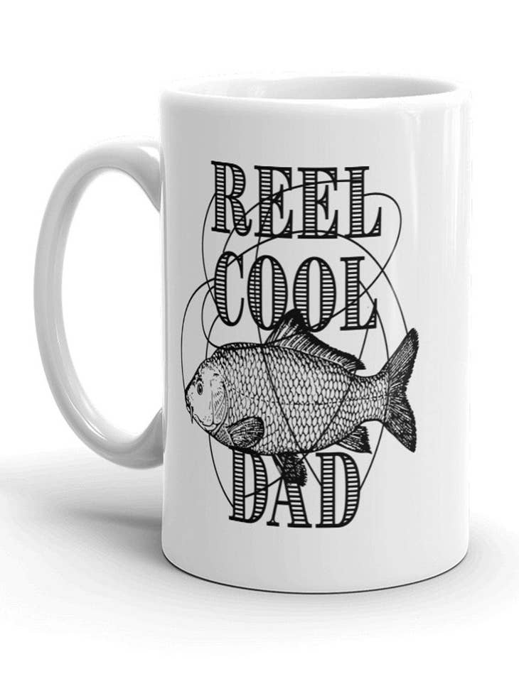 Wholesale Reel Cool Dad Coffee Mug Gift Idea Fishing Fisherman Dad
