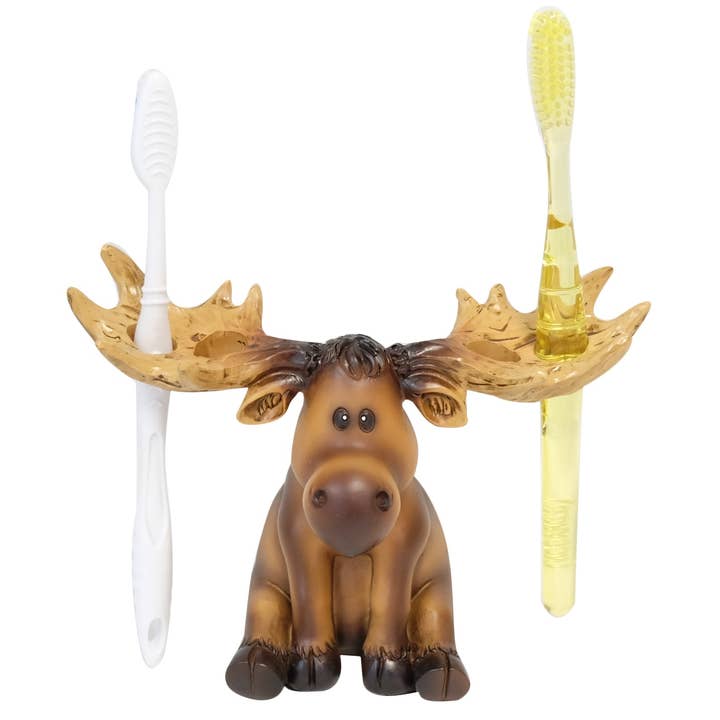 TOOTHBRUSH HOLDER MOOSE for wholesale by De Leon Collections