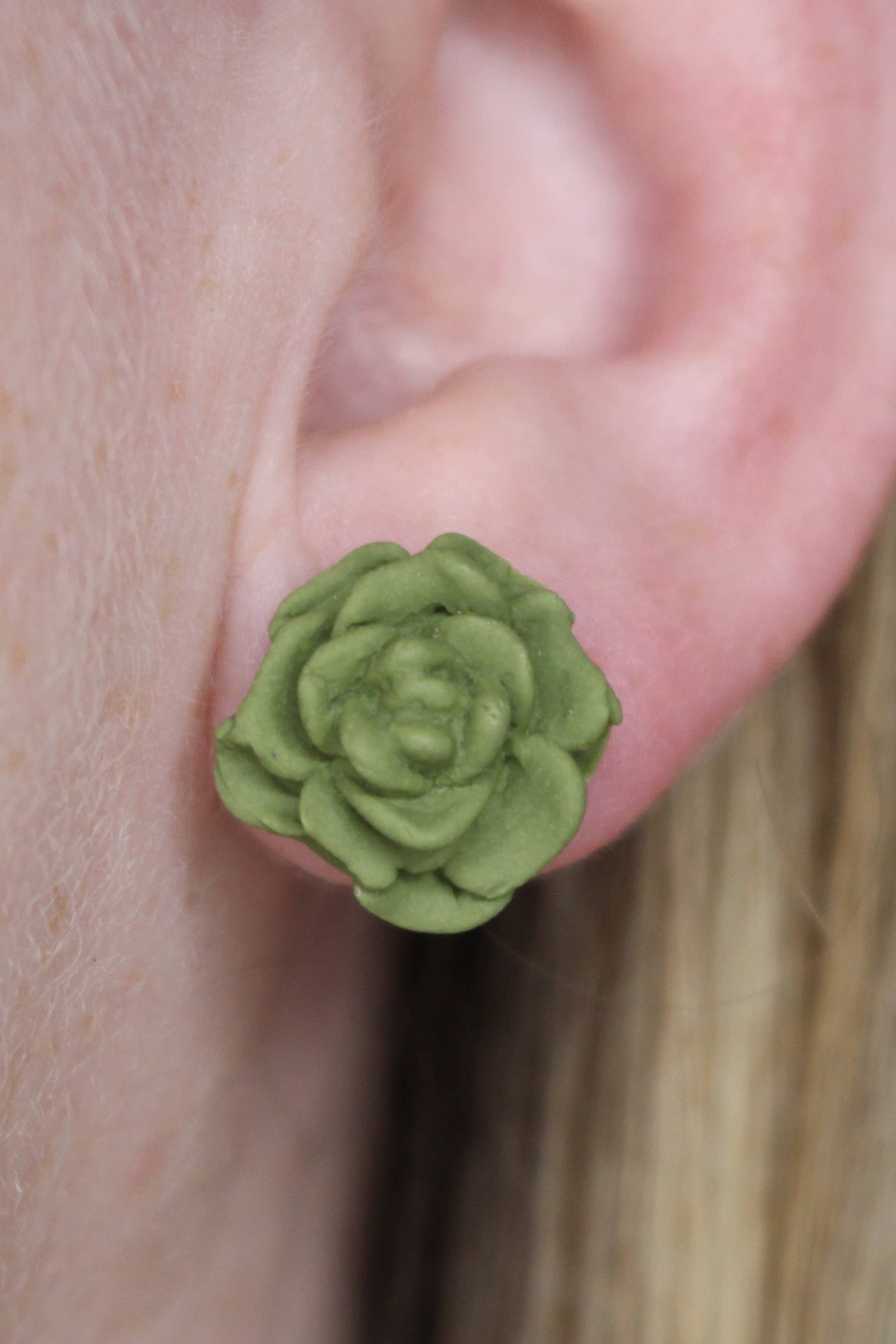 Fern and Arrow co. - Wholesale Jewelry Set - Plants lovers stud pack- Polymer clay stud earrings3