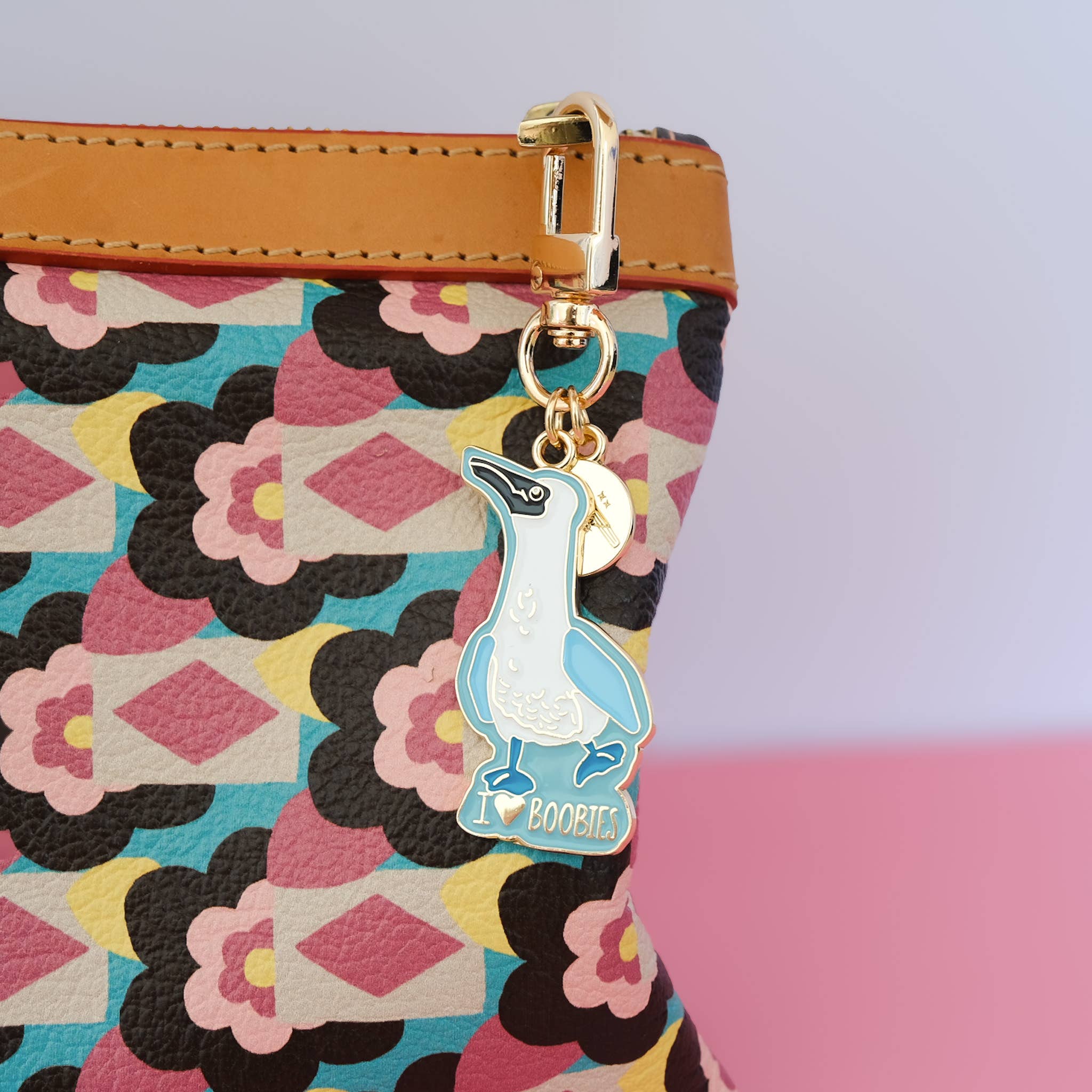 Acorn & Artisan - Wholesale Keychain - Unisex - Bird Keychain | Blue-Footed Booby Design4