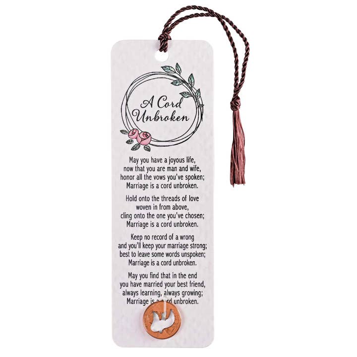 Tassel Coin Bookmark A Cord Unbroken for wholesale by Dicksons
