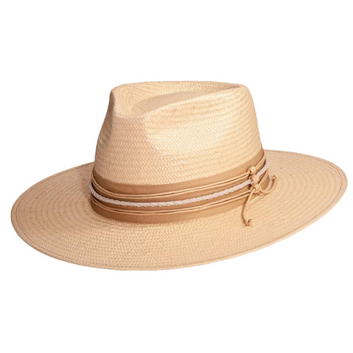Ivory Rancher Wide Brim Straw Hat - Style Corinth for wholesale on Faire11