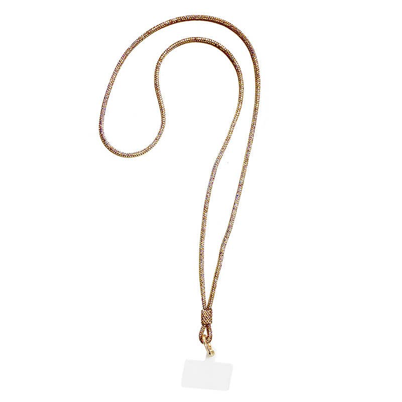 AMORINO SRL - Wholesale Phonecase Strap - LONG CELL PHONE STRAP WITH RHINESTONES - YWA2548C1903