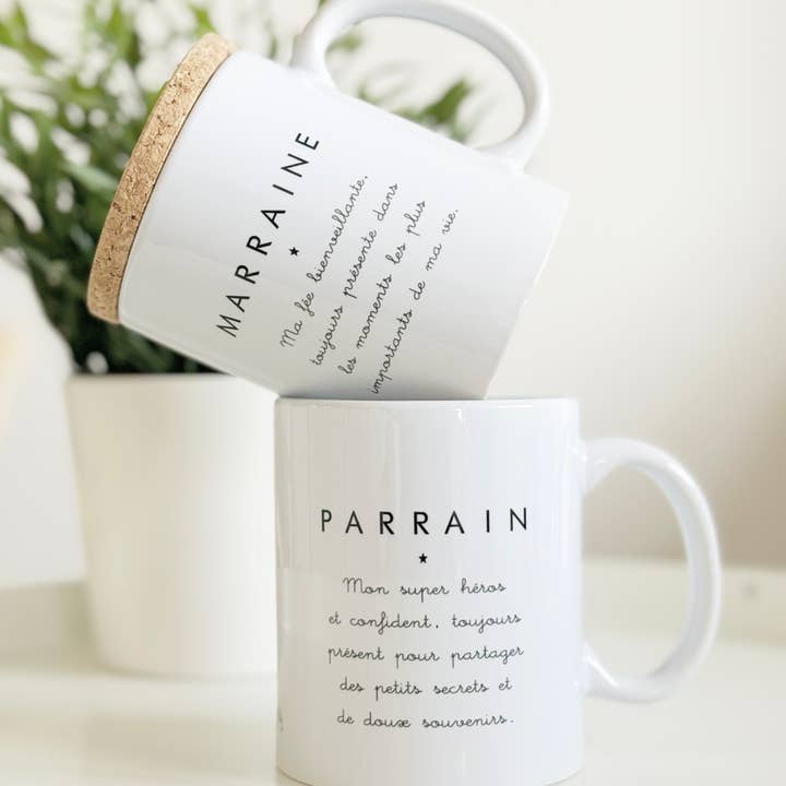 Marcel & Lily - Wholesale Coffee Mug - "Godmother" mug with cork lid2