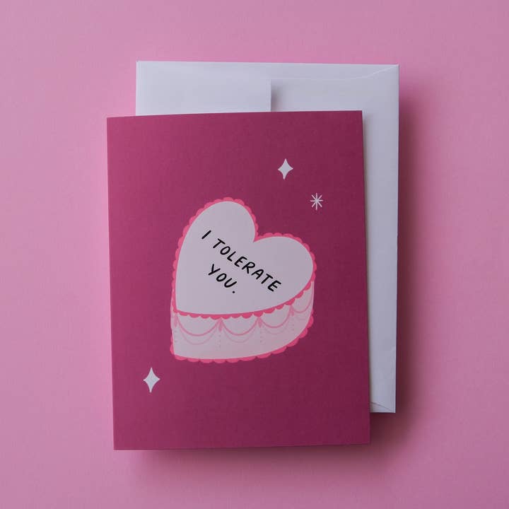 I Tolerate You Greeting Card for wholesale by JaneLi.Co