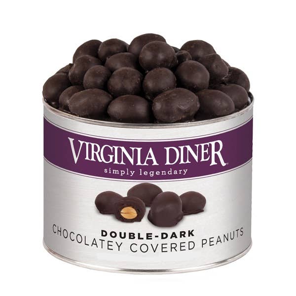 10 oz Double Dark Chocolatey Peanuts for wholesale by Virginia Diner, Inc.