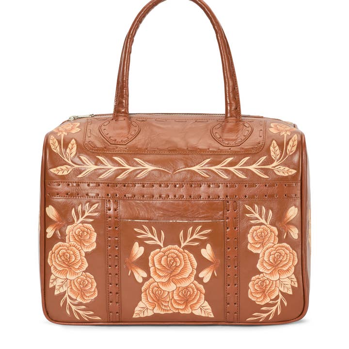 Mini Akaroa Overnight Bag Tobacco for wholesale on Faire1