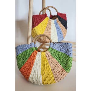 Confête - Let's Fête Round Straw Bag
