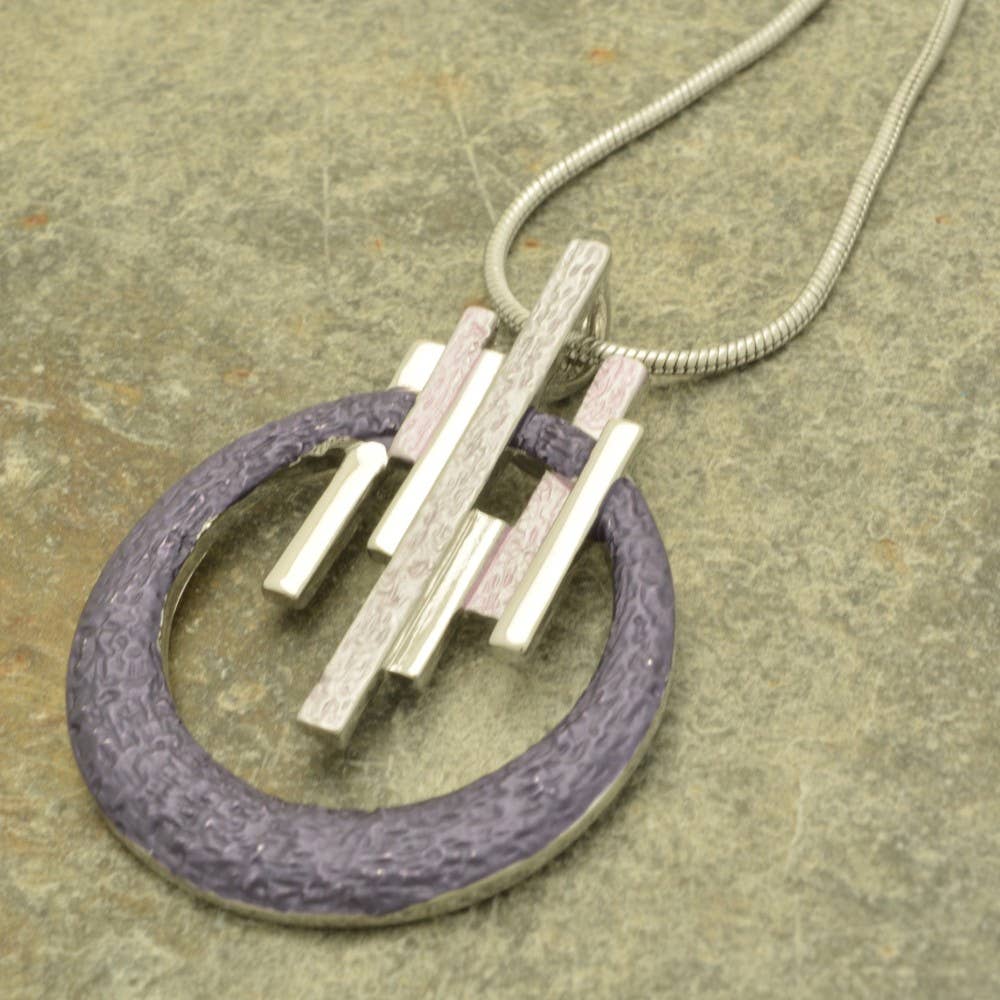 Miss Milly Limited - Vendita all'ingrosso Collana con ciondolo/pendaglio - Collana Cascata Viola e Blu1