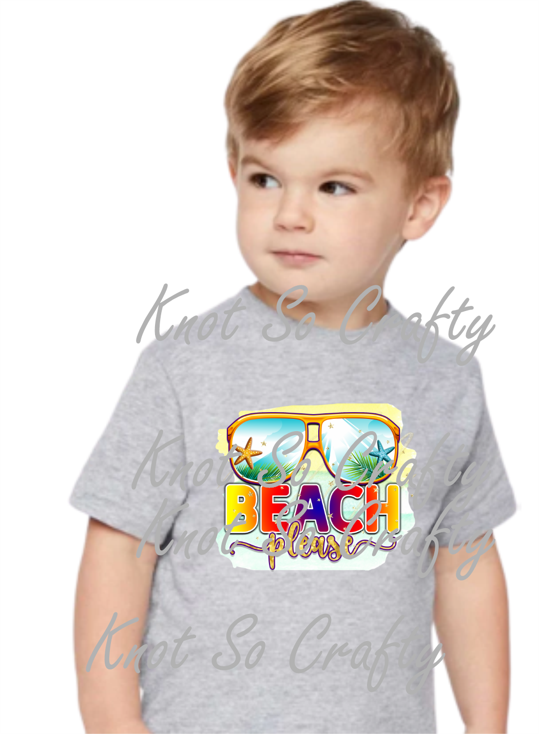 Knot so crafty – Großhandel T-Shirt mit Siebdruck – Kinder – Strandstimmung - 8140