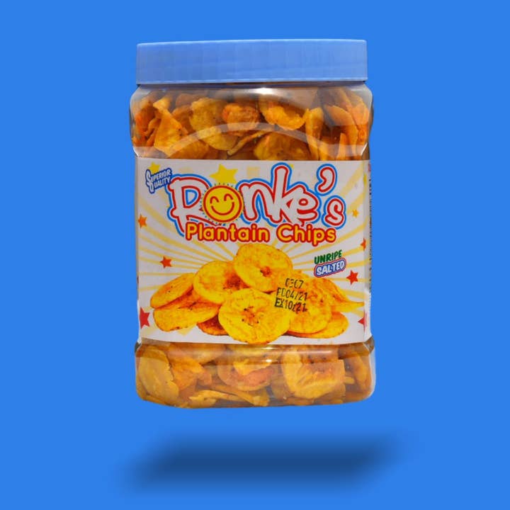 RONKE'S PLANTAIN CHIPS - Wholesale Chips - Unripe Green Plantain Chips (Lightly Salted)4