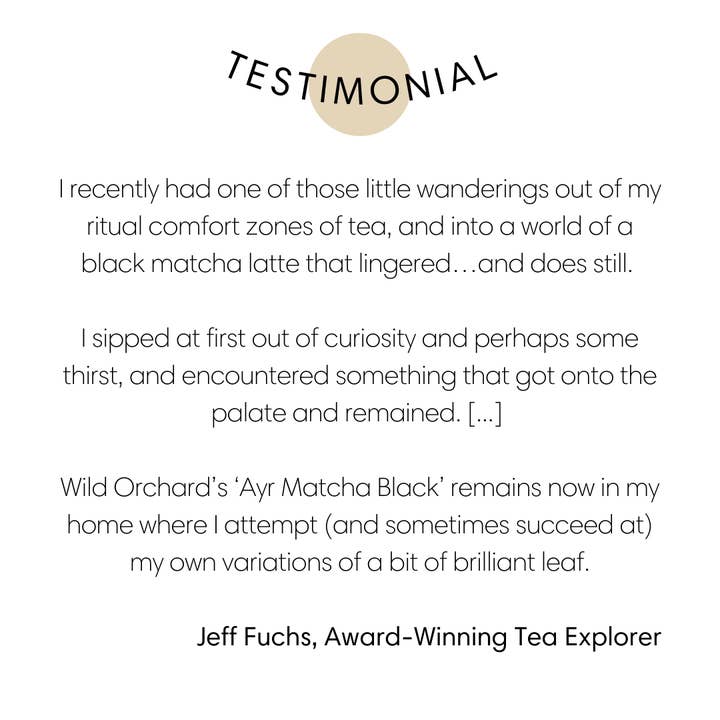 Wild Orchard Tea Company - Wholesale Health/Detox Tea - Ayr Matcha Black – Organic Black Tea Superfood Powder3