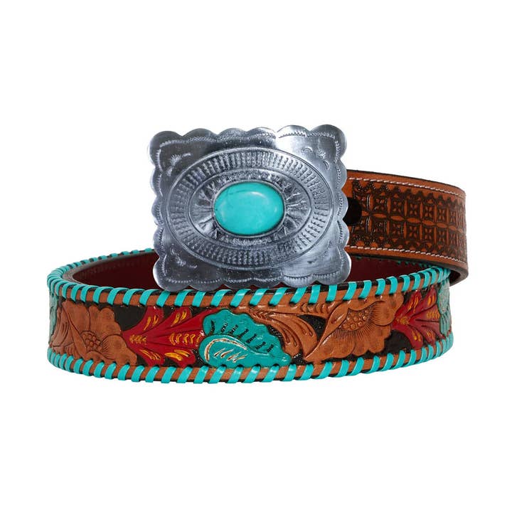 Myra Bag Tropischer Wald handgefertigter Ledergürtel für den Großhandel von MYRA - EU