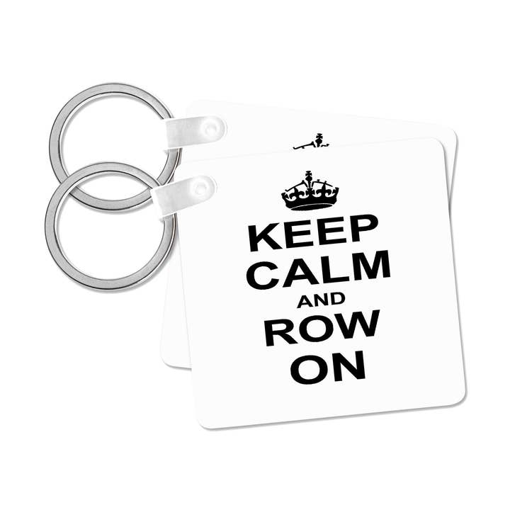 3dRose, Keep Calm and Row on - carry on rowing - sport Rower gifts - black fun funny boating canoeing humor, Key Chain and other Purchase Wholesale tidnings. Free Returns & Net 60 Terms on Faire trending on Faire.