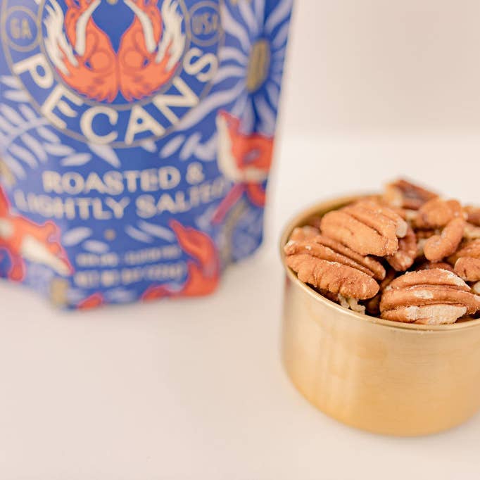 Roasted/Salted Pecans - 12 bags for wholesale by Zorro Pecans