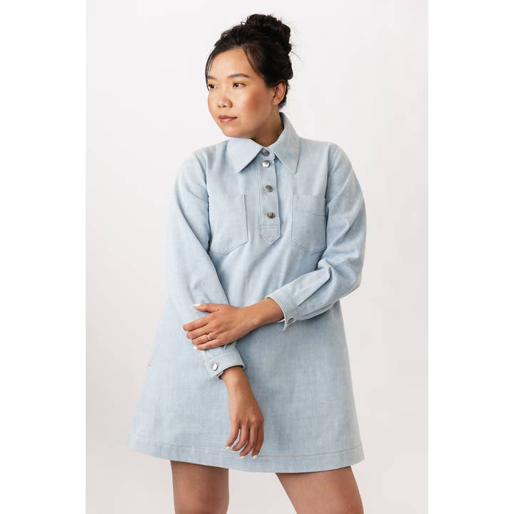 Named Clothing Finland Oy - Wholesale Craft Sewing Kit - Loviisa Denim Dress sewing pattern