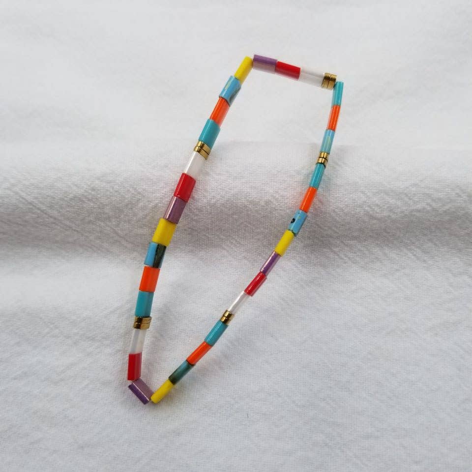 ENA Jewelry - Wholesale Beaded Bracelet - Rainbow Tila Tile Beaded Bracelets1