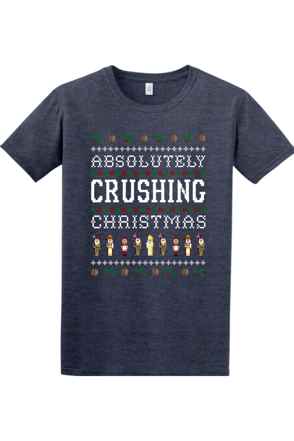 Sock Religious - Wholesale Screen Printed T-Shirt - Unisex - Absolutely Crushing Christmas Adult T-Shirt3