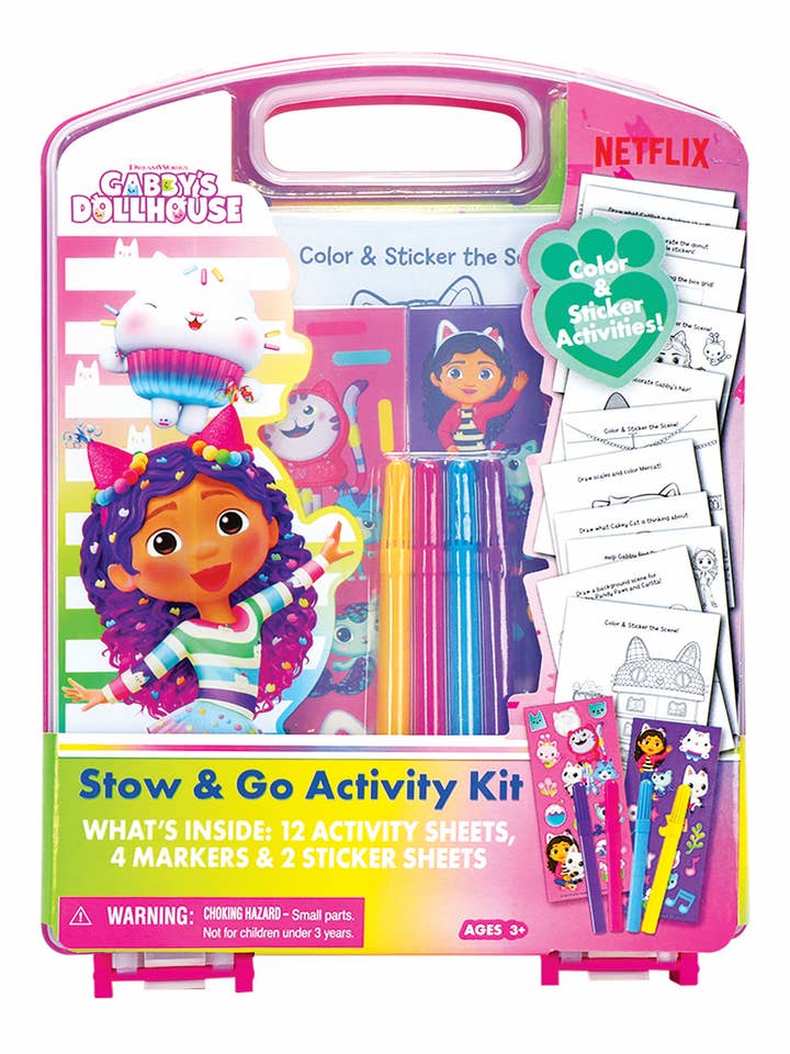Gabby’s Dollhouse Portable Craft Activity Kit in 6pc Display for wholesale by License 2 Play Toys