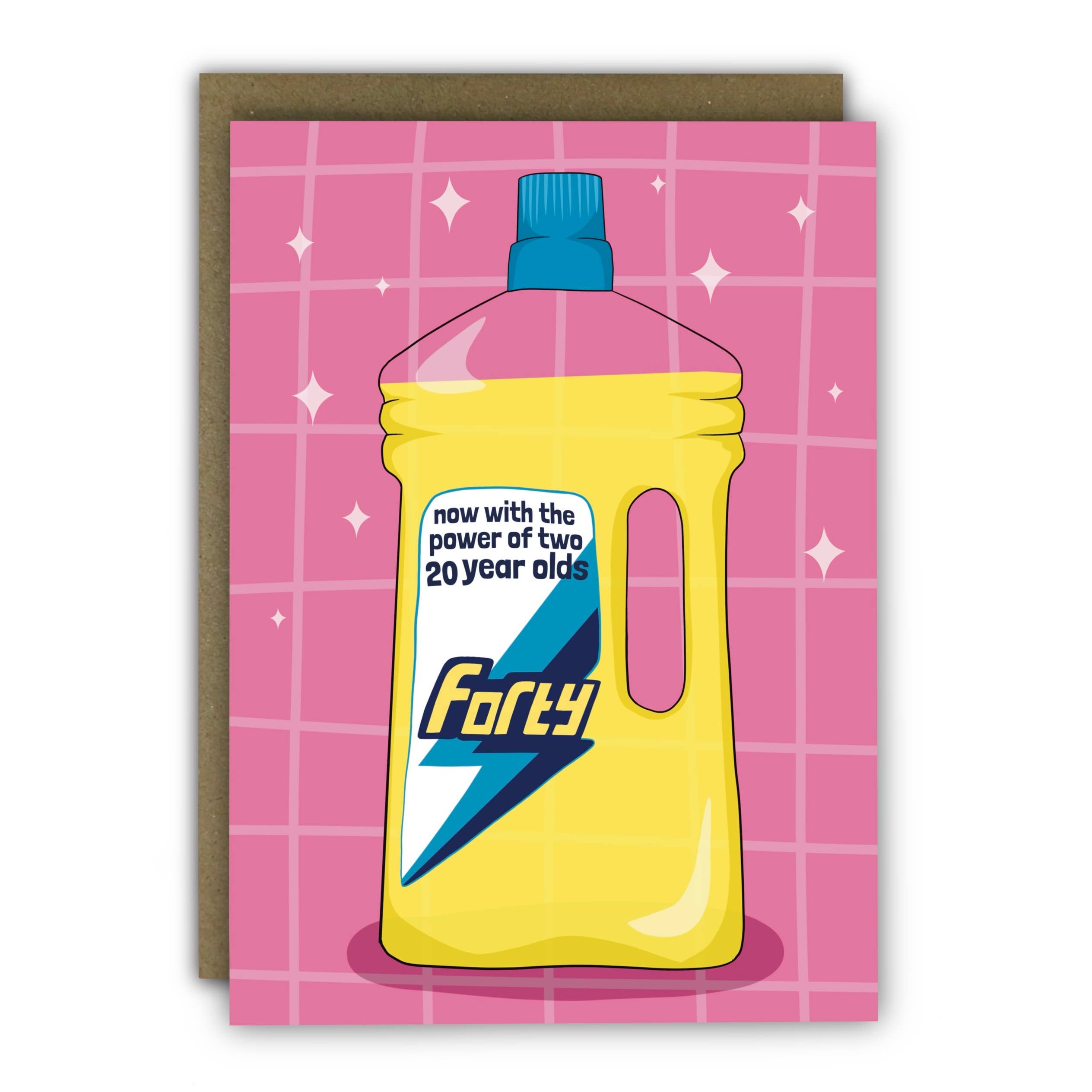 RUNNING WITH SCISSORS - Wholesale Birthday Card - Funny 40th Birthday Card - Flash The Power Of 2 20 Year Olds0